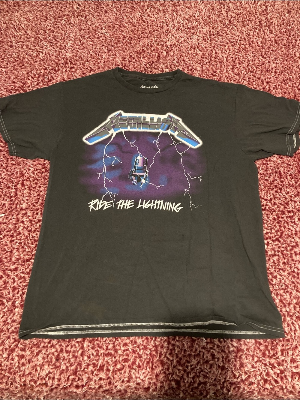 Metallica "Ride the Lightning" gray Graphic Tee